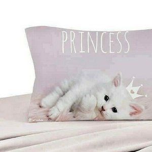 ❤️ 🐾 NWT Adorable Rachael Hale Pillowcase Princess Kitten Case Pet Cat ❤️